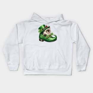 Balinese Cat Shoes For Patricks Day Kids Hoodie